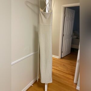 Elegant Cream Maxi Dress